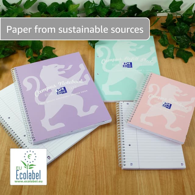 Thumbnail 5 de Oxford Campus A4 Notebook 140 Page Pack