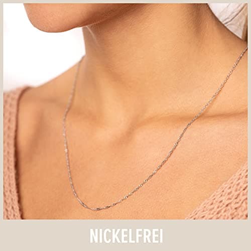 Detalle 2 de GD GOOD.designs cadena de plata 925 para mujer (sin colgante) 1,3 mm, varias longitudes