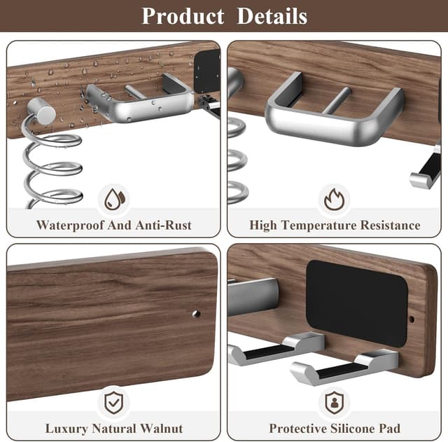 Thumbnail 4 de Tindbea Soporte 3 en 1 para Secador y Herramientas 💇♀