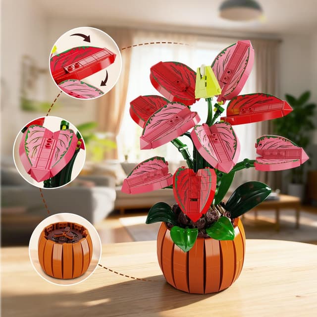 Thumbnail 6 de HiWEEGO Flowers Botanicals Bonsaï 782 pièces