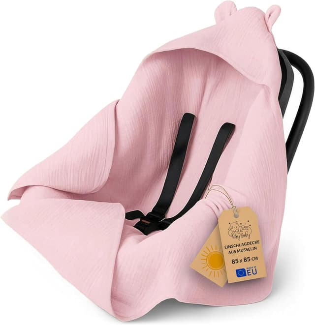 Imagen de Nid d'ange bébé couverture coton gaufré 90x90 cm en OfertitasTOP