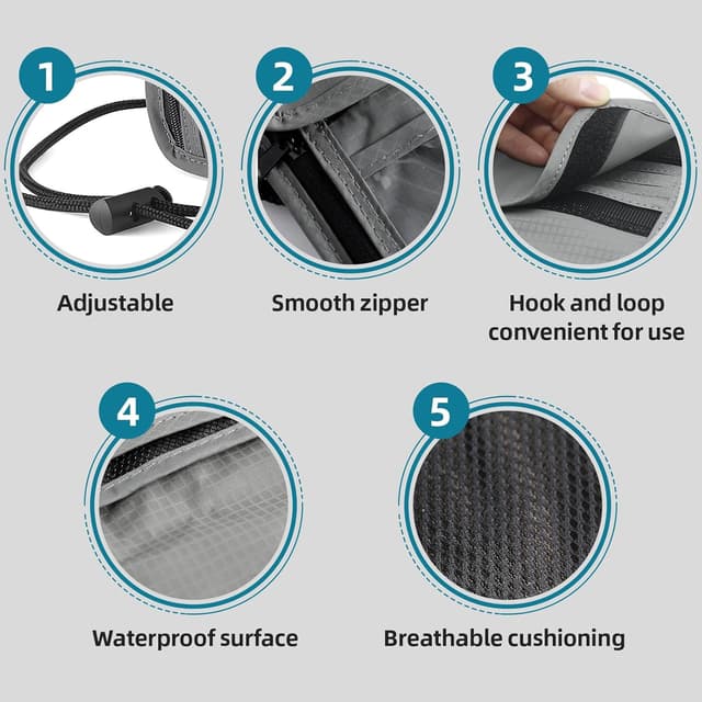 Detalle de NOCHME porta documenti RFID da collo 20x14 cm