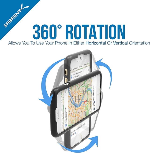 Detalle 2 de Magnetische Handyhalterung fürs Auto (KFZ) mit 360°-Kugelkopf – ultrakompakter Lüftungshalter, universal für Smartphone