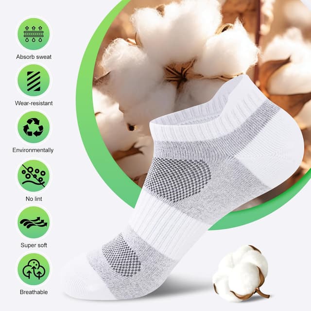 Detalle de Niorasen Calzini uomo traspiranti da lavoro e casual (10 paia)