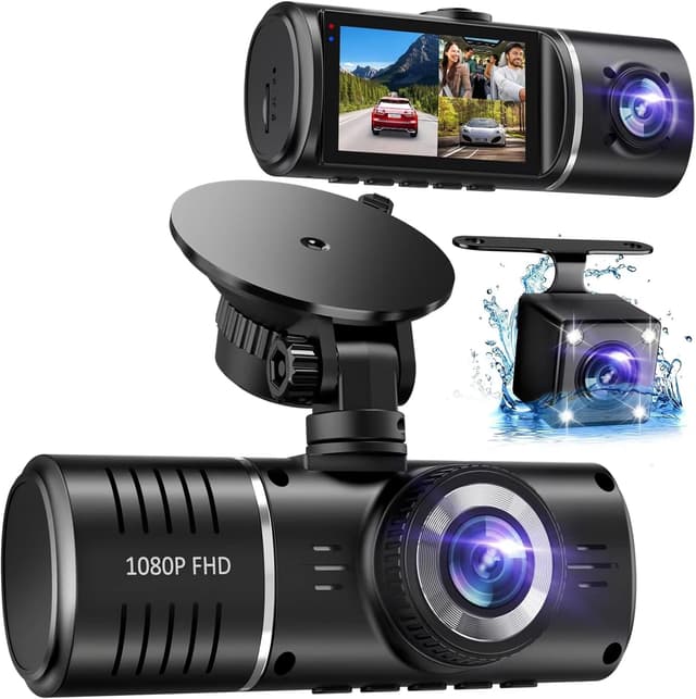 Detalle de Dash Cam Front and Rear 1080P