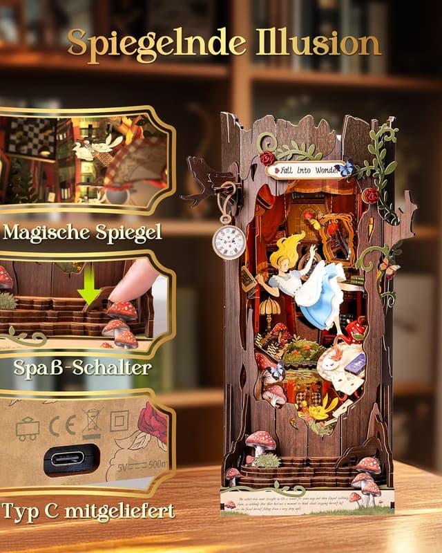 Detalle de Rolife Book Nook Fall into Wonder 300 Teile