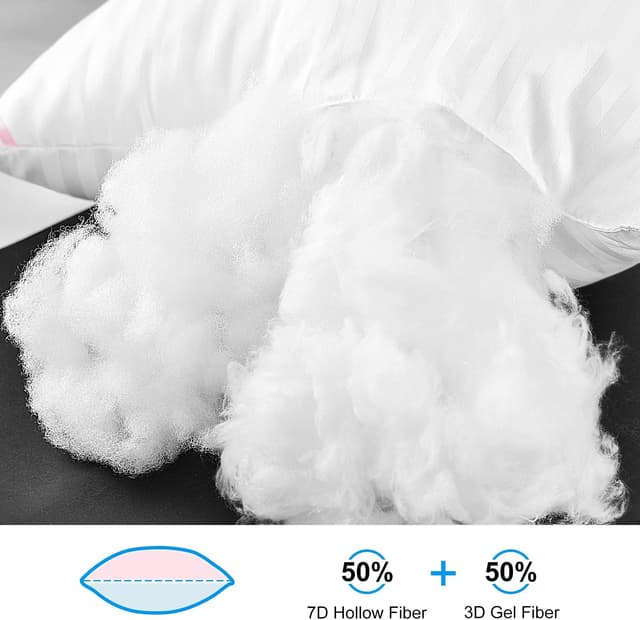 Detalle 2 de EIUE Hotel Collection Bed Pillows, 20 x 30 in