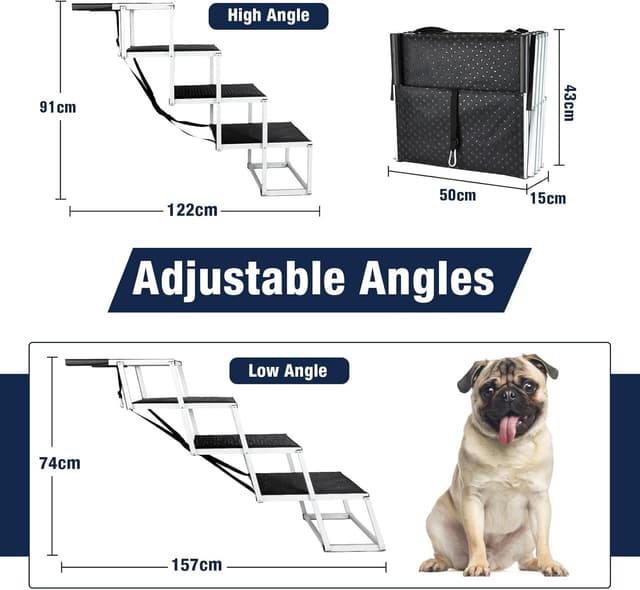 Thumbnail 3 de Extra Wide Foldable Dog Car Steps