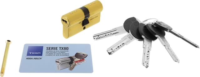 Detalle de Tesa Assa Abloy TX80 TX853030N cilindro alta seguridad 30×30 mm 🔐