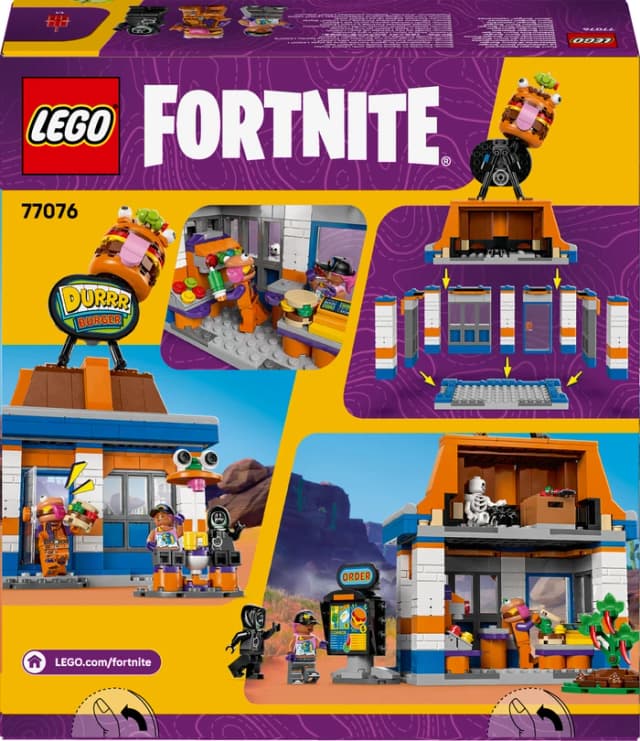Thumbnail 7 de LEGO Fortnite Durrr Burger Restaurant 77076 – Bau- und Spielset mit Grill, Theke und Burger-Logo
