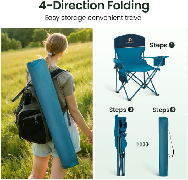 Thumbnail 6 de ALPHA CAMP Alpha Camp folding chair set of 2