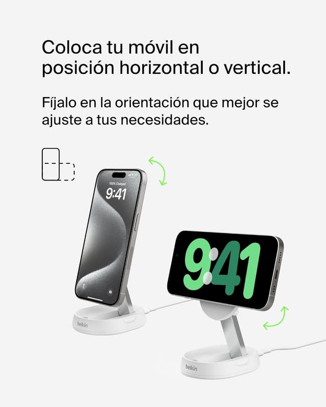 Detalle 2 de Belkin BoostCharge Pro Cargador inalámbrico 15W para iPhone