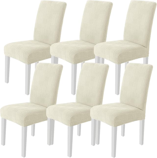 Imagen de Housse de chaise Ystyle 6 pièces beige en OfertitasTOP