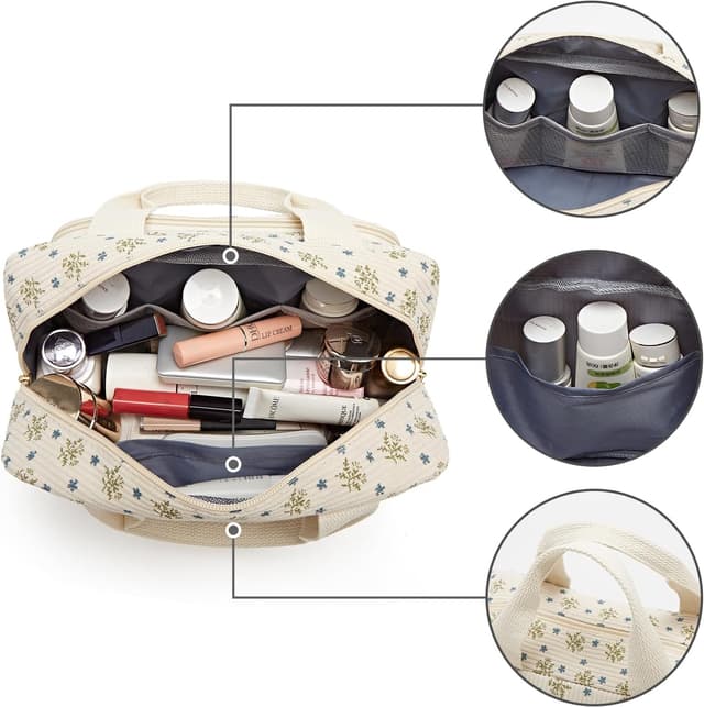 Detalle 2 de Funtlend Kulturtasche Damen mit 25 x 9 x 16 cm