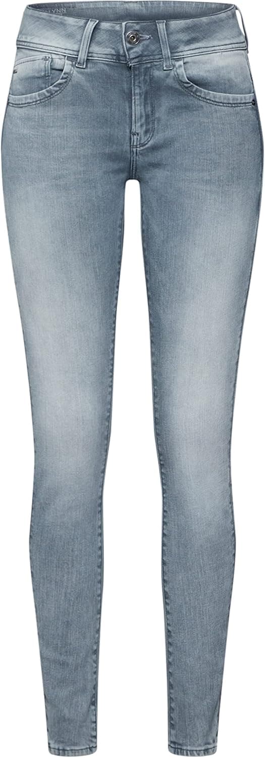 Detalle de G-STAR RAW Damen Lynn Super Skinny Jeans – Mid Waist im Vintage-Look