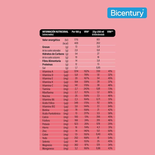 Thumbnail 6 de Bicentury Batido Completo de Comida Fresa 🥤 16 Raciones