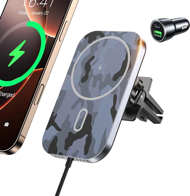 Detalle de 15W Mag Safe Autohalterung für iPhone 16–12