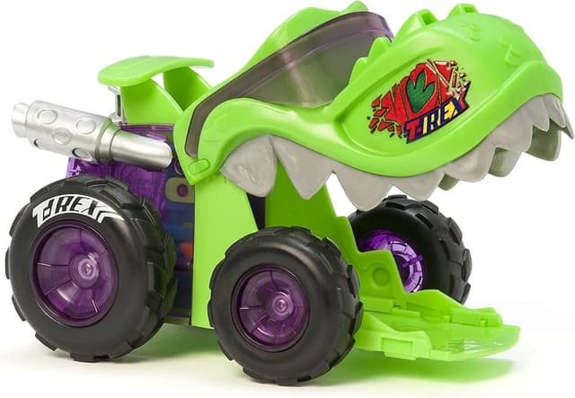 Detalle 2 de T-Racers Mega Wheels T-Rex vehículo lanzador 1 piloto