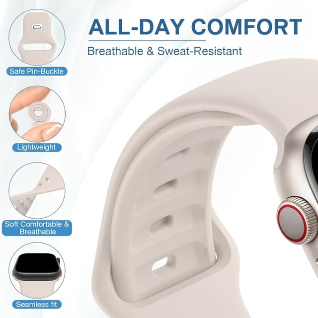 Detalle 2 de Apple Watch Sport Bands 10-Pack, Compatible 38–49mm