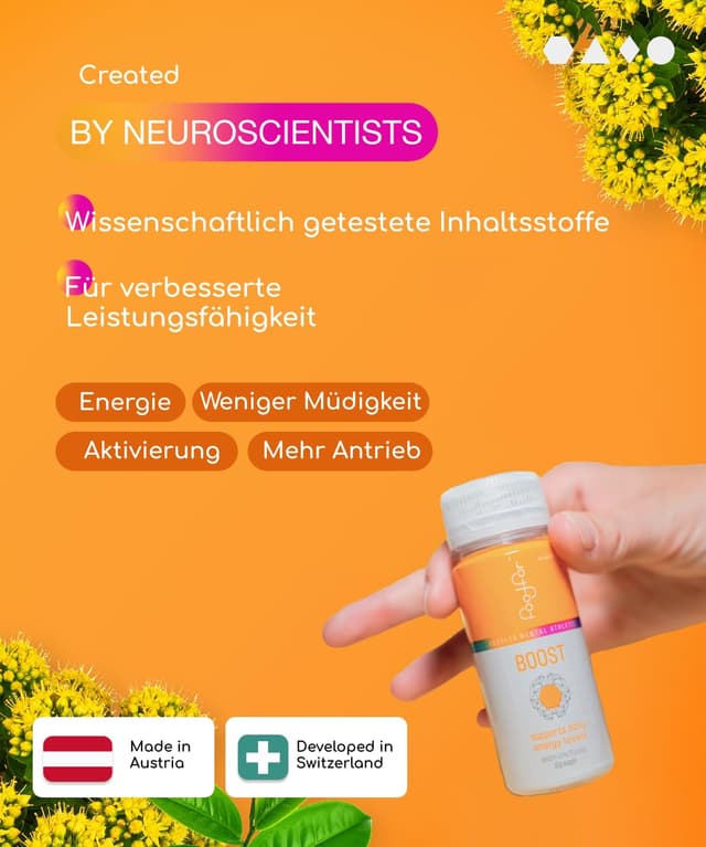 Detalle de FOODFOR ATP BOOSTer Shot (6er-Pack) – 60 ml – schnelle Energie & Anti-Stress-Unterstützung, zuckerfrei, vegan