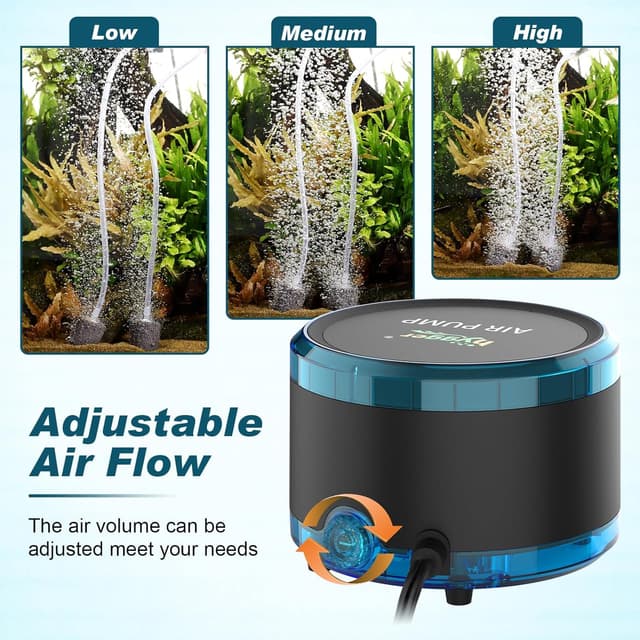 Detalle 2 de hygger 4W Air Pump Aquarium