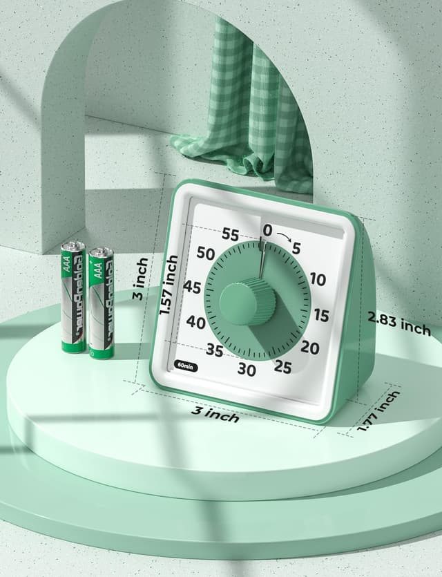 Thumbnail 6 de LIORQUE Visual Timer for Kids – 60 Minute Countdown Timer with Silent Operation for Classrooms & Cooking