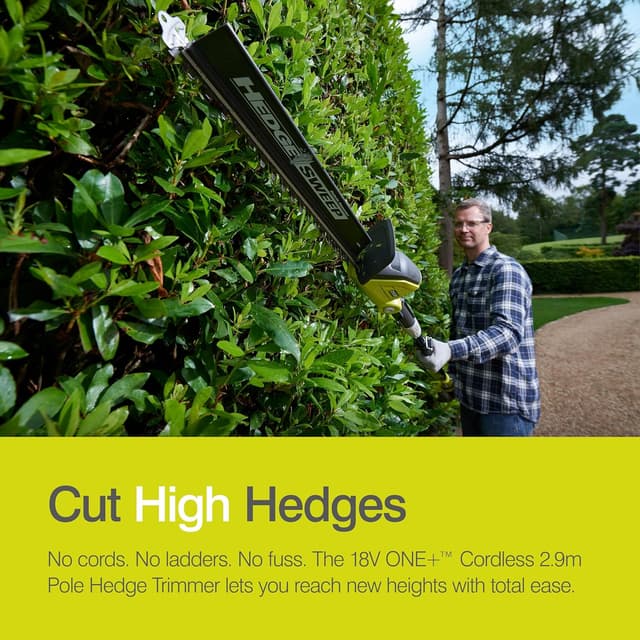 Detalle 2 de Ryobi OPT1845 cordless pole hedge trimmer