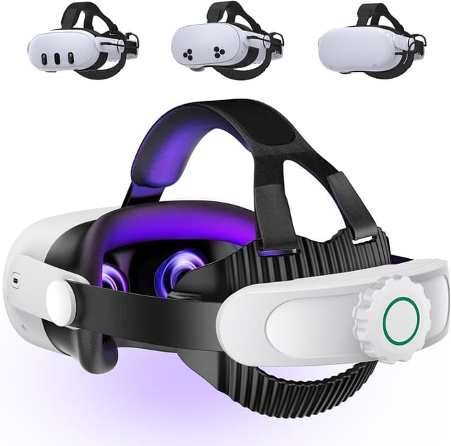 Detalle de VR head strap for Quest 3S 45° hinge