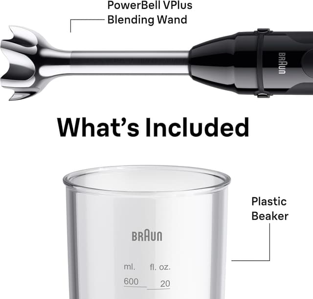 Thumbnail 6 de Braun MQ50001M Vario Hand Blender (21-Speed) with PowerBell VPlus, TurboBoost & EasyClick System