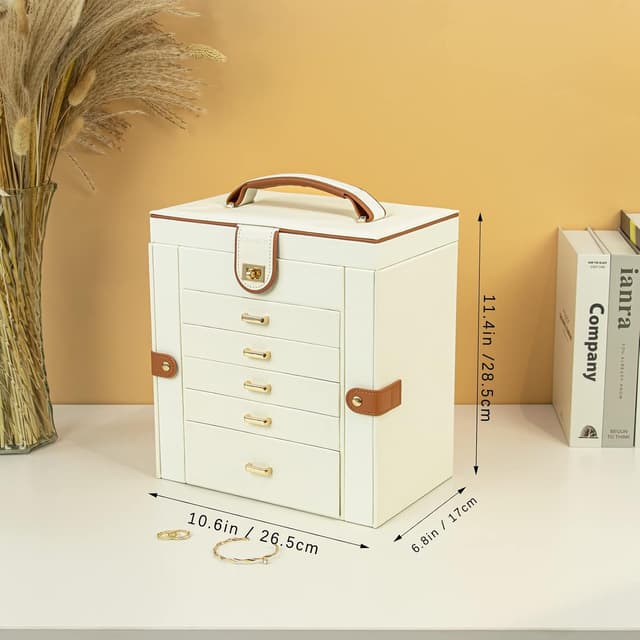 Detalle 2 de KAMIER Schmuckkasten 26,5 x 16,5 x 29 cm