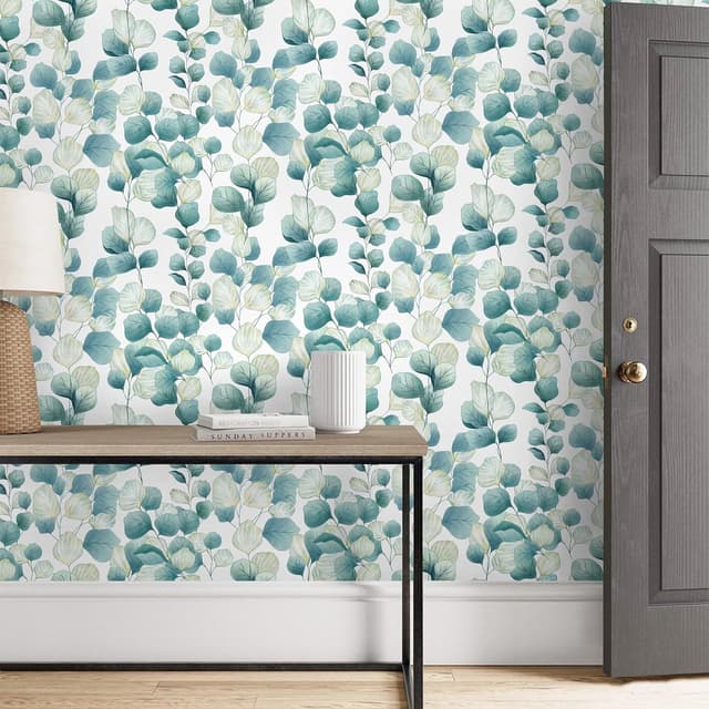 Thumbnail 2 de Timeet Peel and Stick Boho Leaf Wallpaper