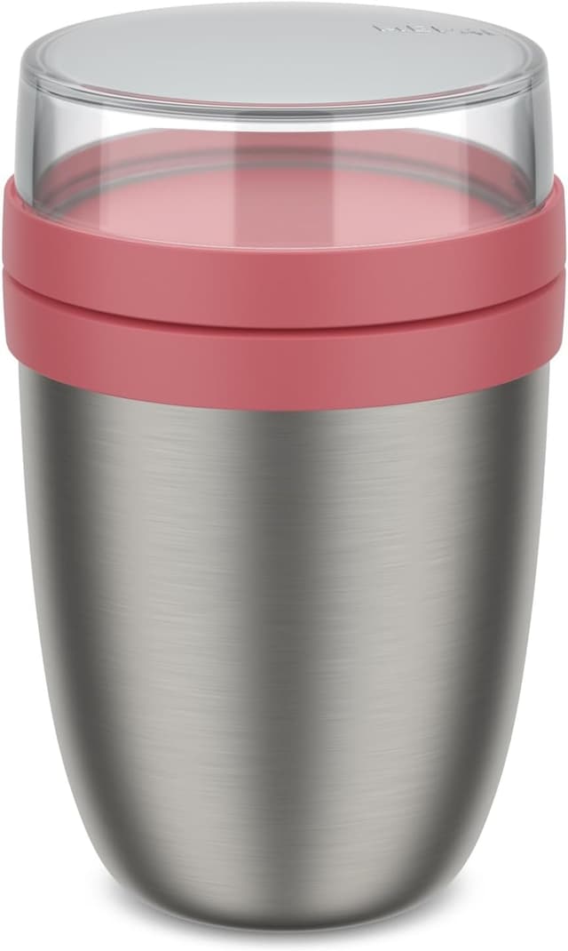 Detalle de Mepal Panier repas hermétique Ellipse 107647078700 (500 + 200 ml) Vivid Mauve
