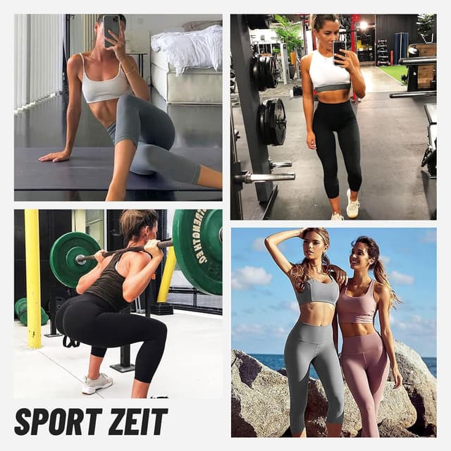 Detalle de AMIYOYO Capri Leggings mit Taschen 3/4