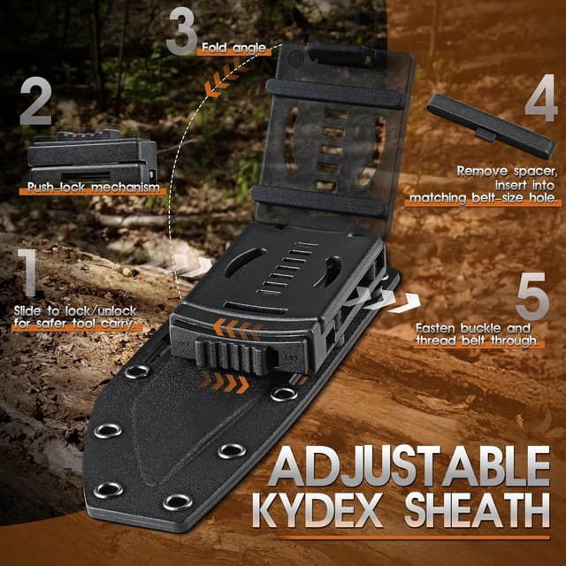 Detalle de Dragon Creek Outdoor-Messer mit 5 mm Klinge