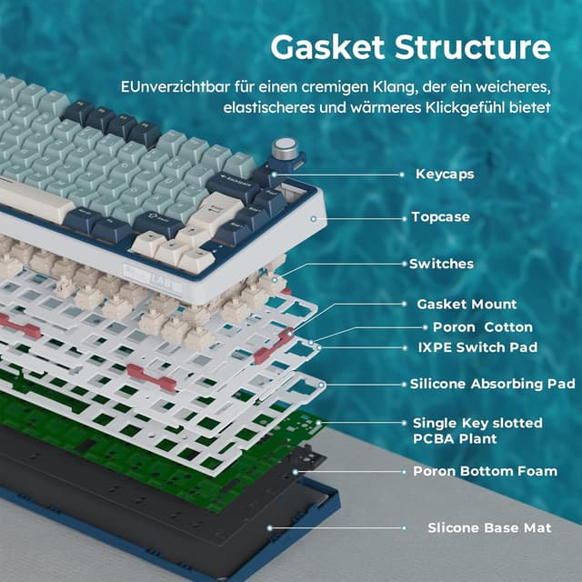 Thumbnail 6 de RK ROYAL KLUDGE R75 mechanische Tastatur 75% ⌨
