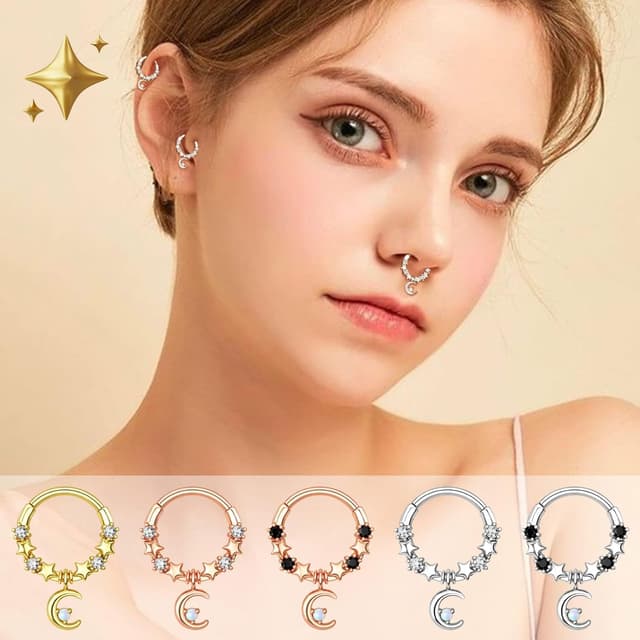 Thumbnail 5 de Melighting Piercing setto lunare 16G