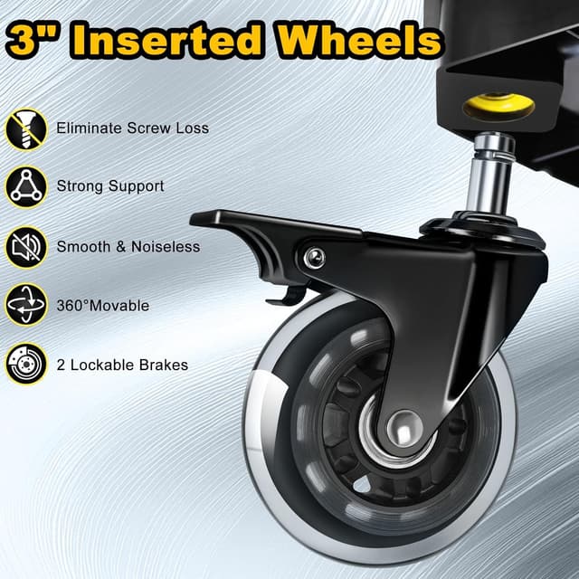 Thumbnail 5 de FREEKYROCK Rolling Shop Stool 330 LBS