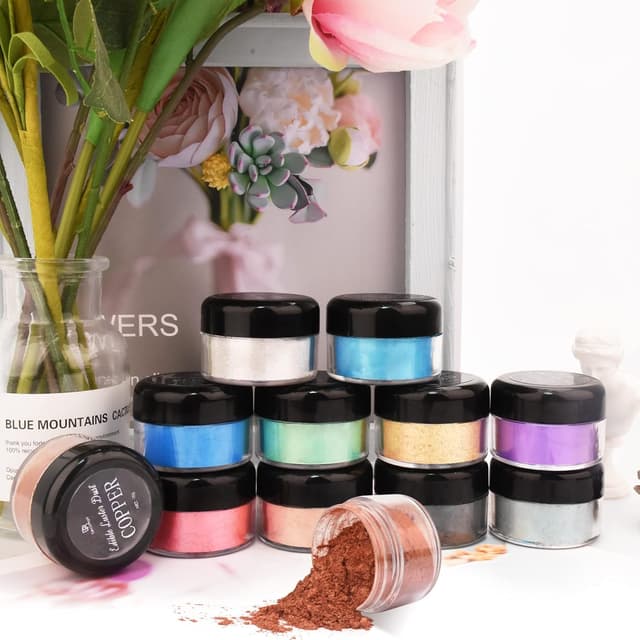 Detalle de Essbarer Glitzer in Gold (10 g) – Glitzerstaub für Torten, Süßigkeiten & Getränke