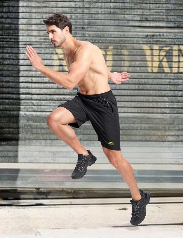 Thumbnail 2 de MAGCOMSEN Pantaloncini uomo sportivi leggeri e traspiranti con cintura elastica e lacetto