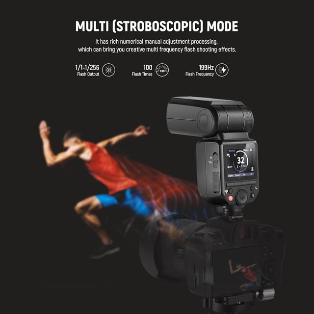 Detalle 2 de Neewer Z880-S 76Ws TTL Camera Flash ⚡