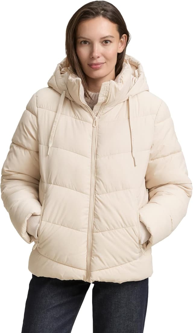 Detalle de TOM TAILOR 1047526 giacca donna trapuntata idrorepellente con cappuccio