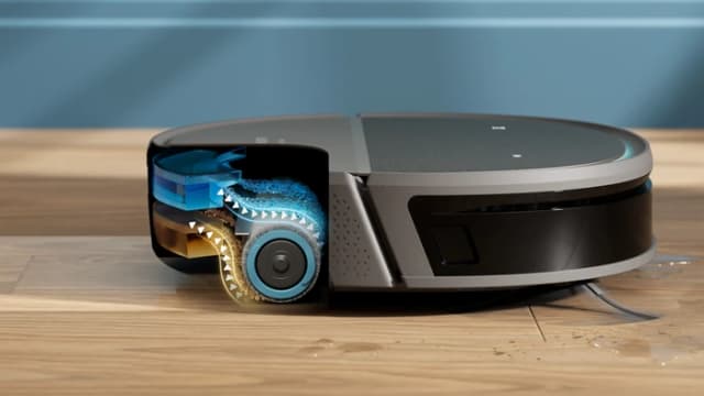 Detalle 2 de Philips HomeRun 9000 Series XU9100/10 Saug- und Wischroboter mit selbstreinigender Wischbürste