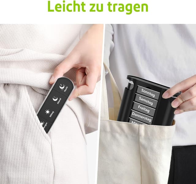 Thumbnail 6 de Tablettenbox Opret 7 Tage mit 4 Fächern