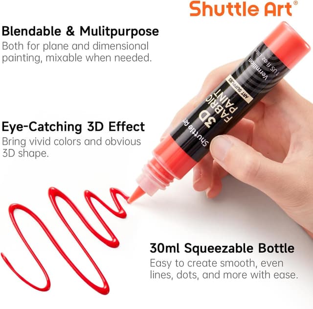 Detalle de Shuttle Art 3D Textilfarbe 66 Stofffarben