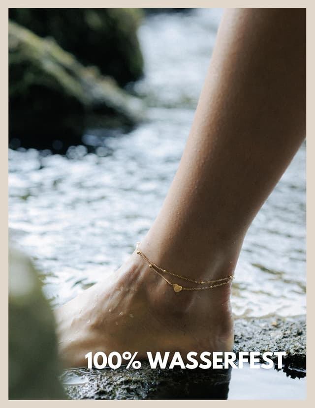 Thumbnail 4 de GOOD.designs EST. 2015 Fußkettchen Herz 22–27 cm 👣