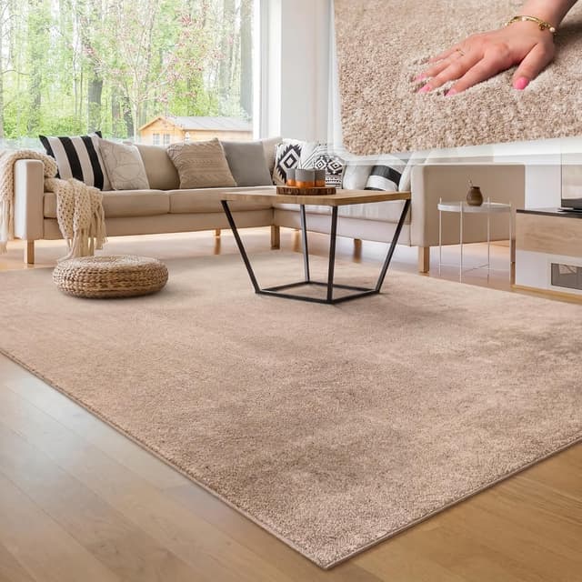 Detalle de Wohnzimmerteppich 200 x 280 cm Beige
