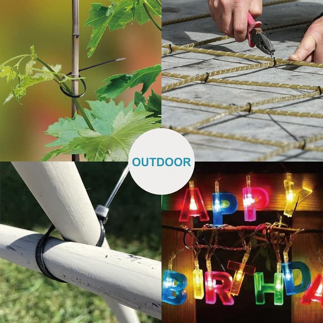 Thumbnail 5 de ANOSON Zip Ties Assorted Sizes 400 Pack