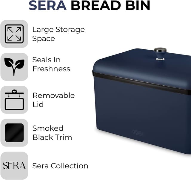 Detalle 2 de Tower Sera Bread Bin with Removable Lid