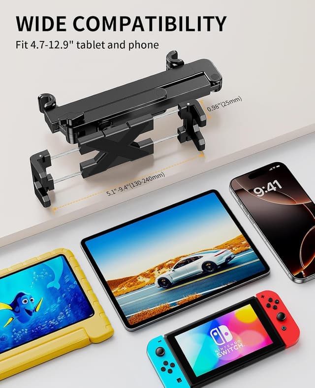 Thumbnail 5 de Car Headrest Tablet Holder ⚙
