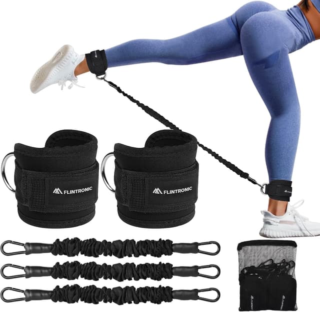 Imagen de flintronic Sangle Cheville Musculation Poulie - Ankle Straps pour Fitness en OfertitasTOP